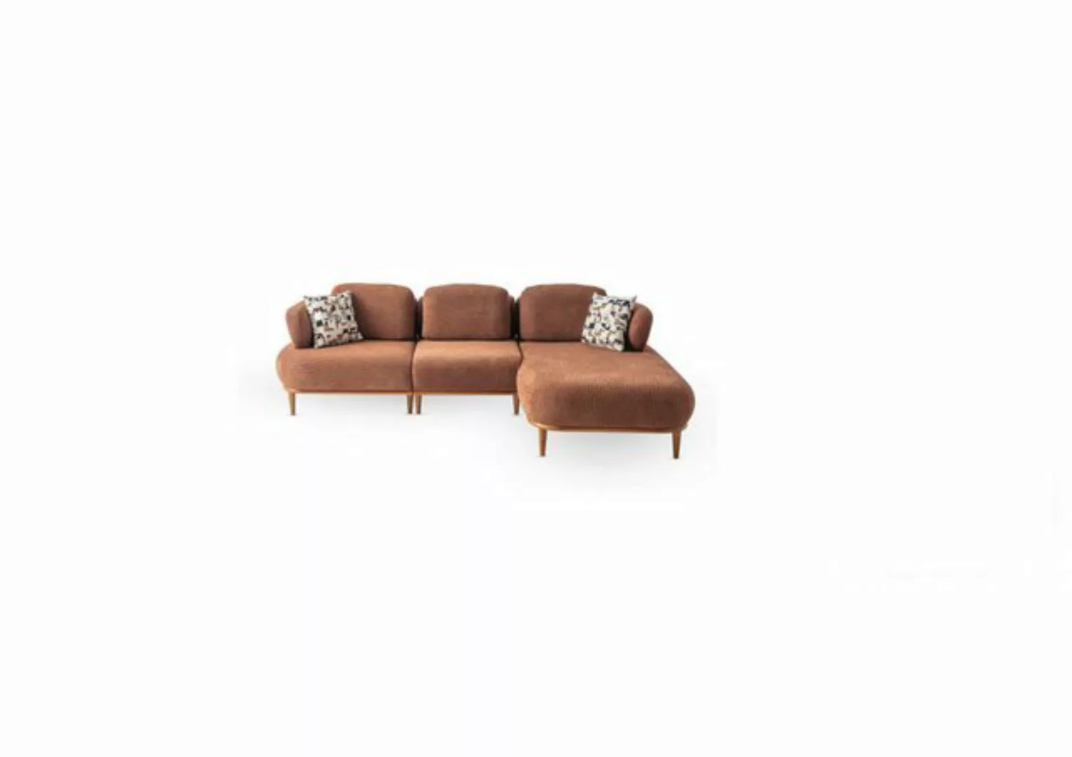 JVmoebel Ecksofa Wohnzimmer Ecksofa Designer Luxuriöses Textil Sofa Schicke günstig online kaufen