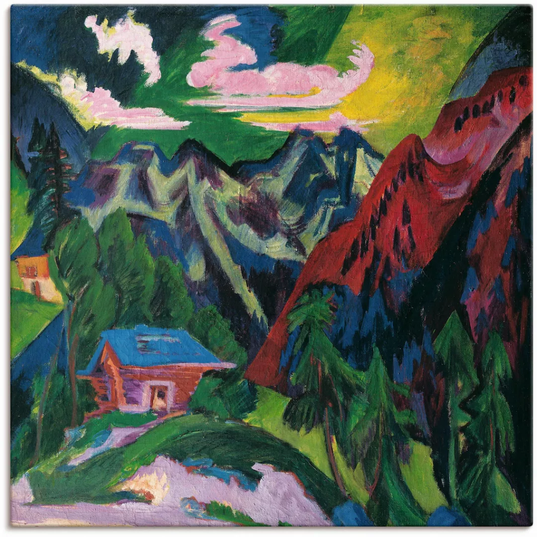 Artland Leinwandbild »Die Klosterser Berge. Um 1923«, Berge & Alpenbilder, günstig online kaufen