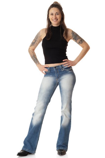 Comycom Bootcut-Jeans Damen STAR CUT BLUE 72 günstig online kaufen