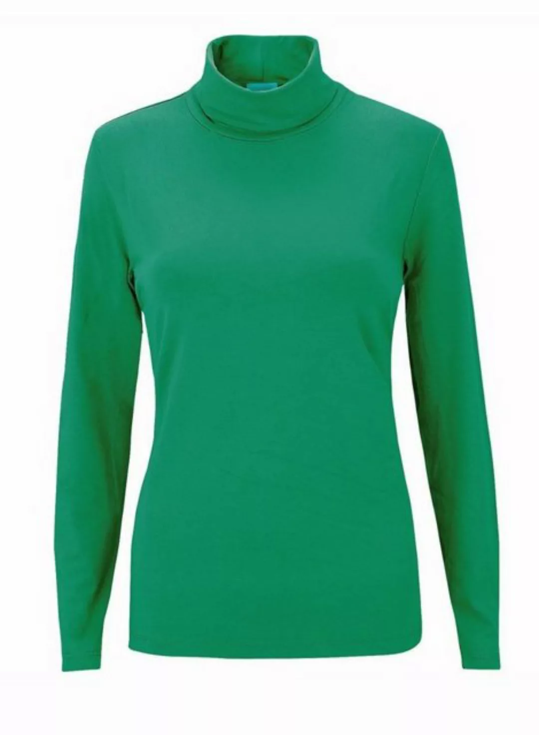 Estefania for woman Rollkragenshirt Basic Langarm-Rolli mit gerafften Ärmel günstig online kaufen