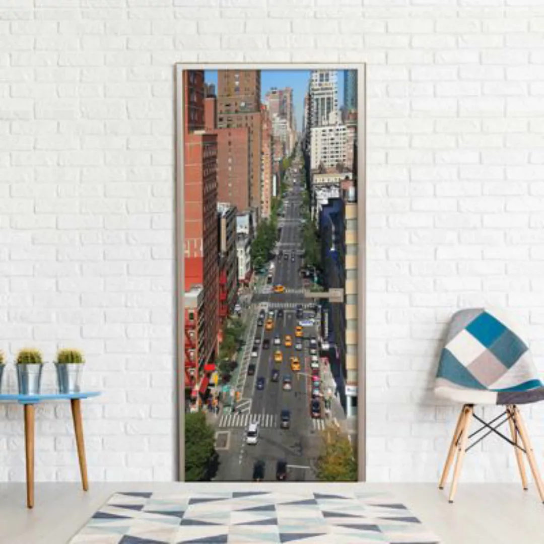 artgeist Türtapete City Life mehrfarbig Gr. 70 x 210 günstig online kaufen