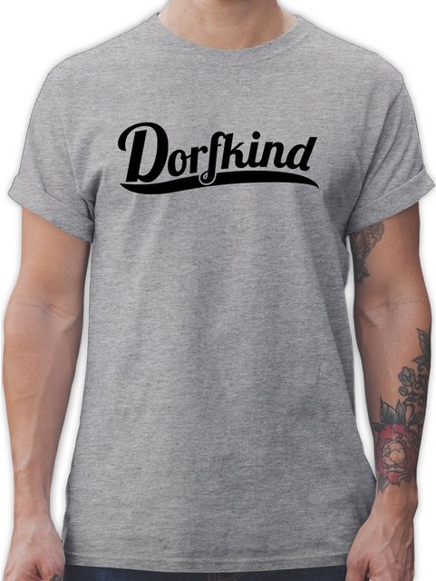 Shirtracer T-Shirt Dorfkind Schwarz Sprüche Statement günstig online kaufen