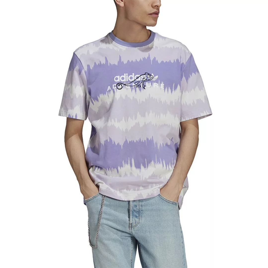 Adidas Originals Adventure Aop Kurzarm T-shirt XL Light Purple / Multicolor günstig online kaufen