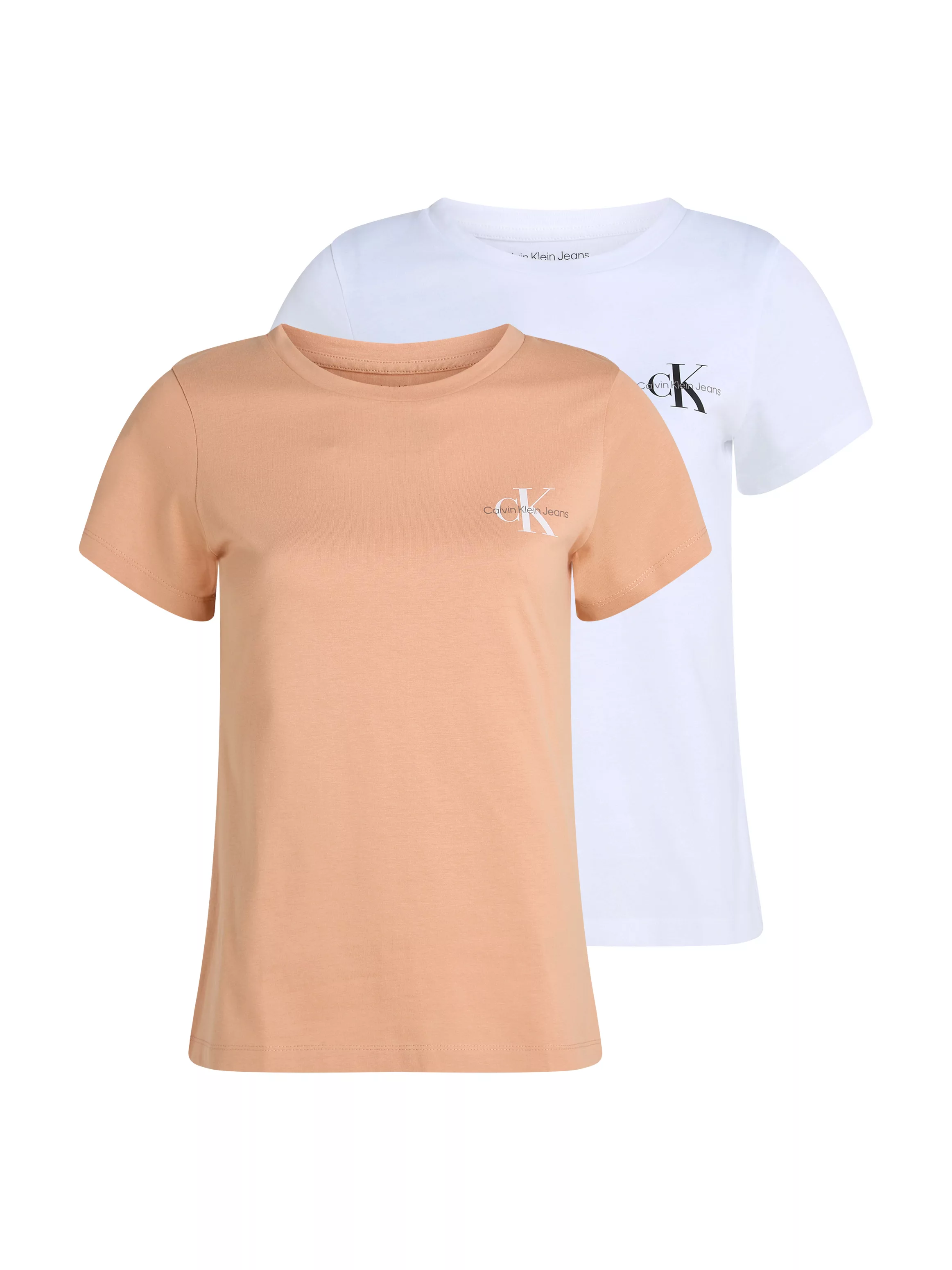 Calvin Klein Jeans T-Shirt "2-PACK MONOLOGO SLIM TEE" günstig online kaufen