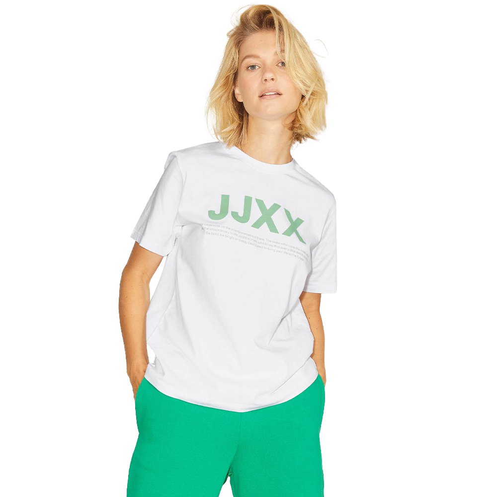 Jjxx Anna Regular Every Small Logo Kurzarm T-shirt S Bright White / Print A günstig online kaufen