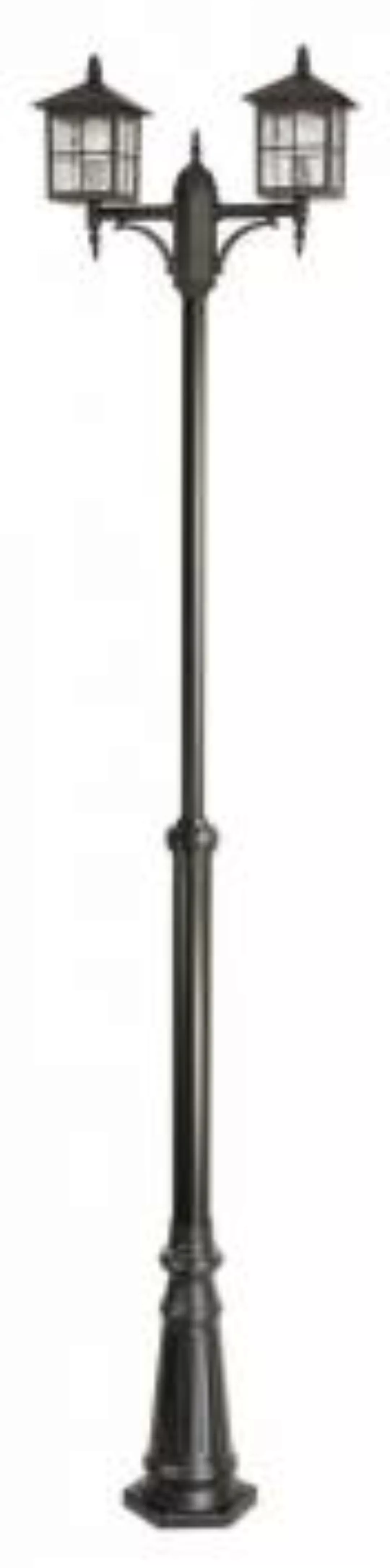 Kandelaber Schwarz 180-280cm Rustikal 2x E27 günstig online kaufen