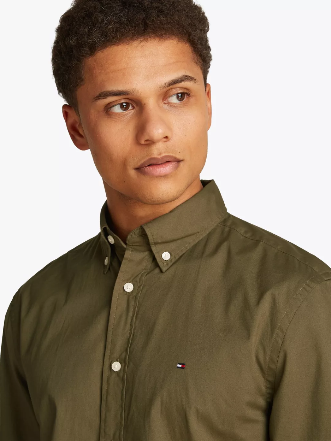 Tommy Hilfiger Langarmhemd "CORE FLEX POPLIN SOLID RF SHIRT" günstig online kaufen