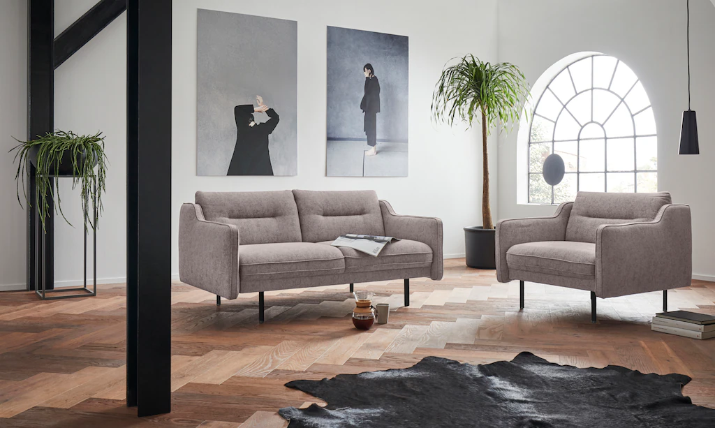 andas 2-Sitzer "Nordfyn", edles Design in 3 Bezugsqualitäten, Design by Mor günstig online kaufen