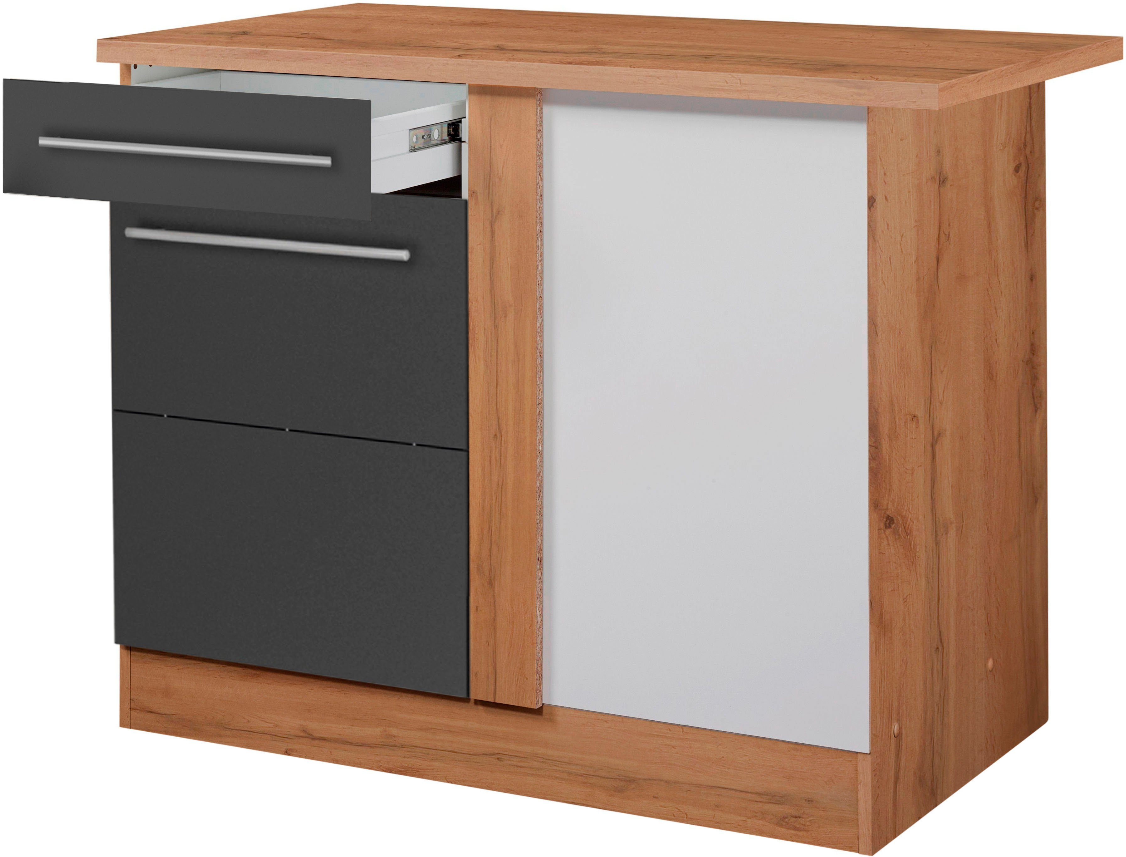 KOCHSTATION Eckunterschrank "KS-Wien", Breite 110 cm günstig online kaufen