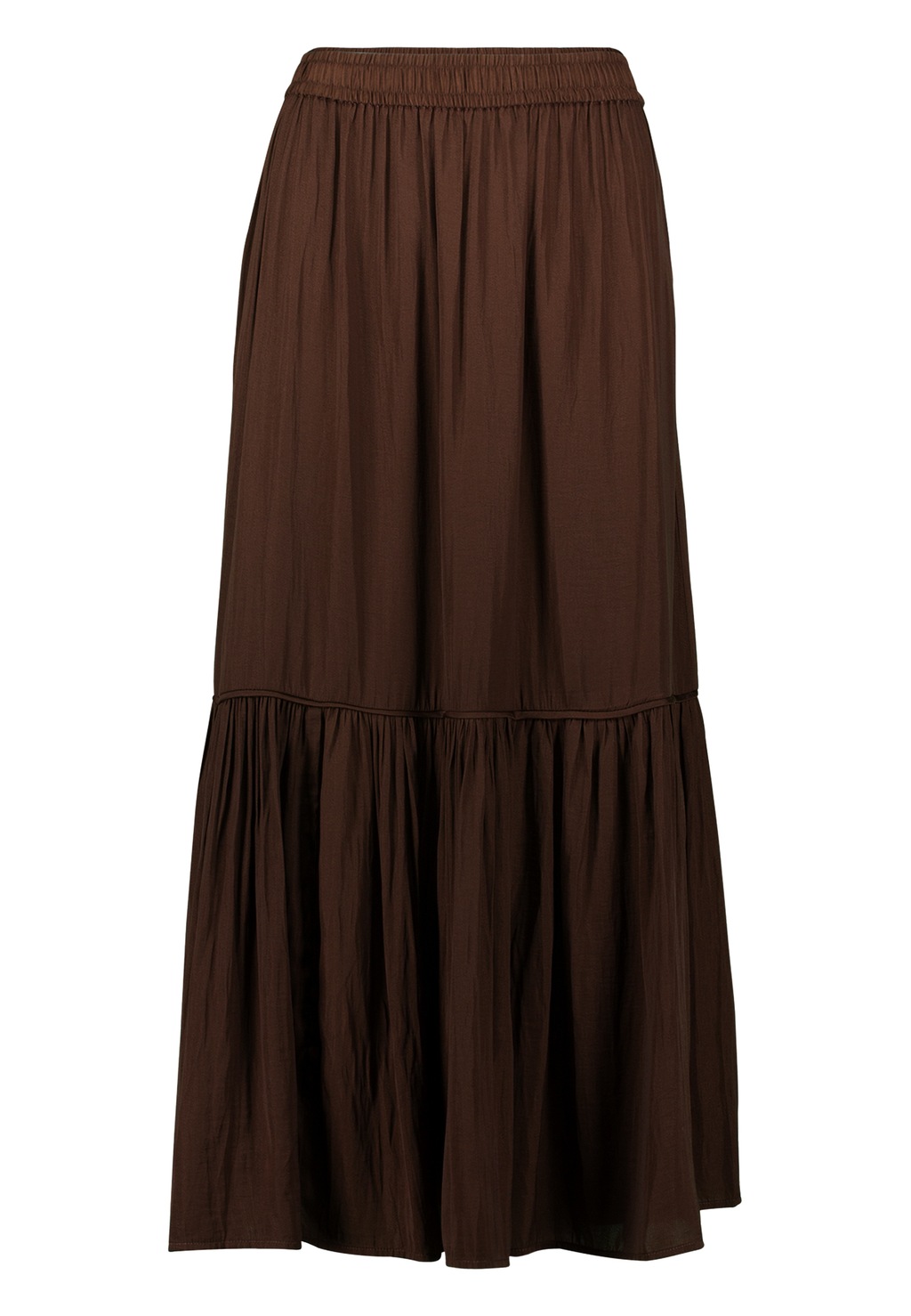 Zero Midirock "zero Damen Satinrock mit Volants", Volant günstig online kaufen