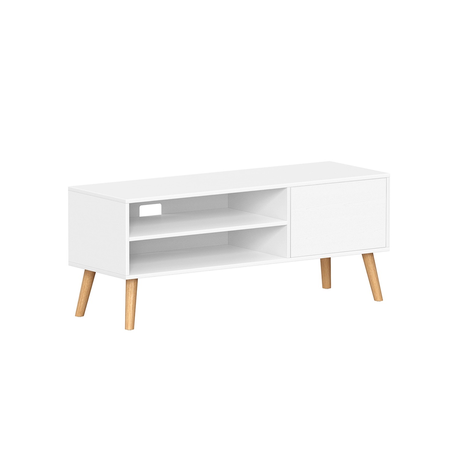 Vasagle TV-Schrank Industrie-Design 40 cm x 120 cm x 49 cm Weiß günstig online kaufen