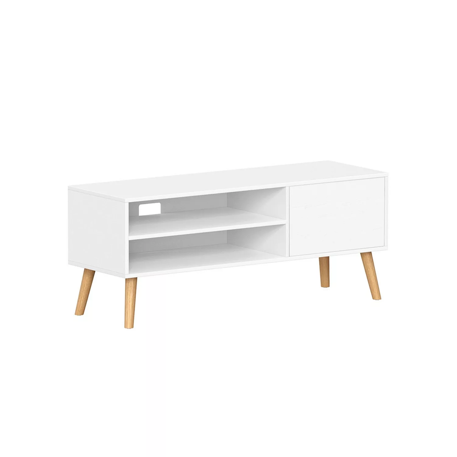 Vasagle TV-Schrank Industrie-Design 40 cm x 120 cm x 49 cm Weiß günstig online kaufen