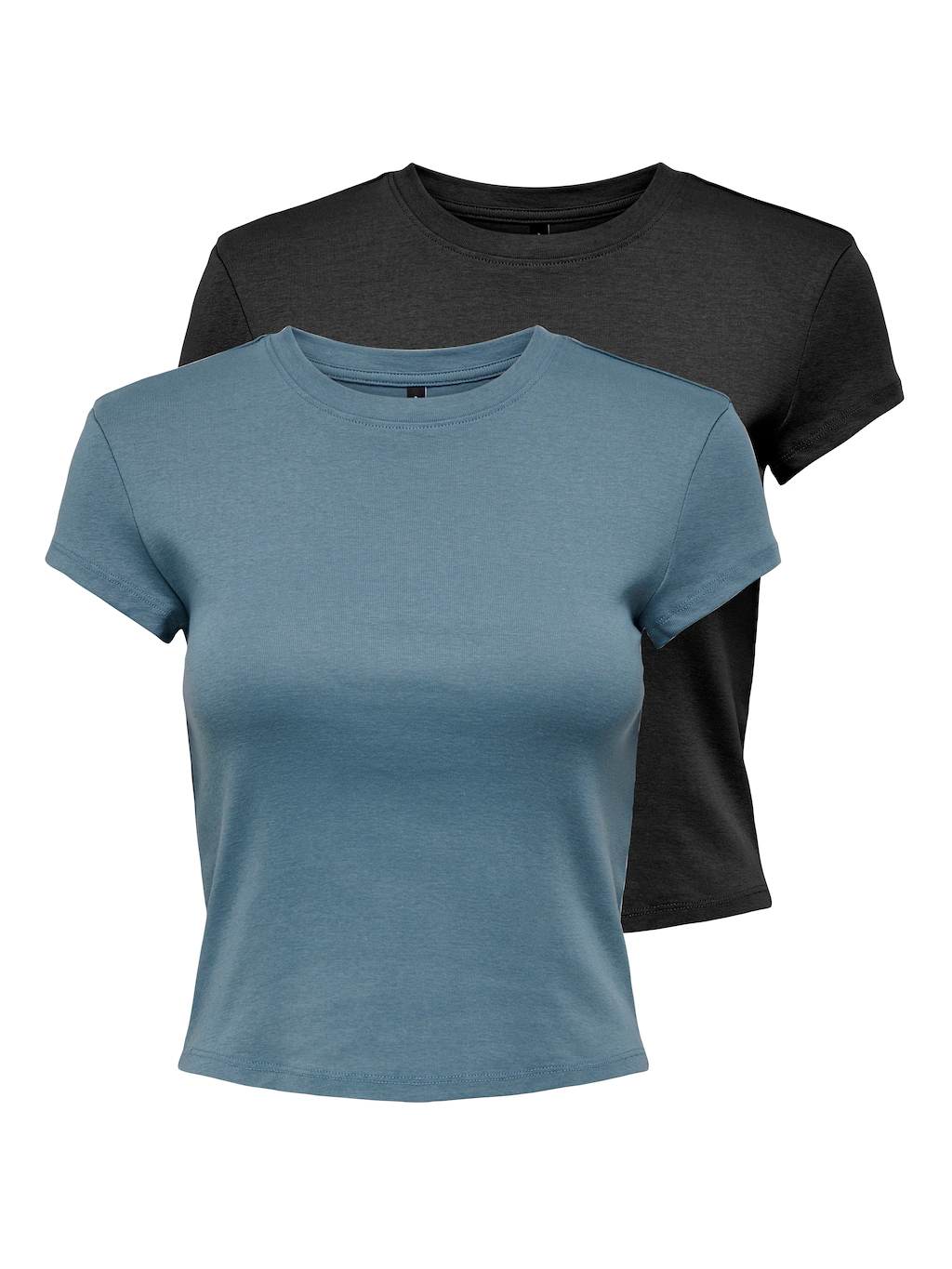 ONLY T-Shirt "ONLELINA S/S O-NECK SHORT TOP 2PACK JRS" günstig online kaufen