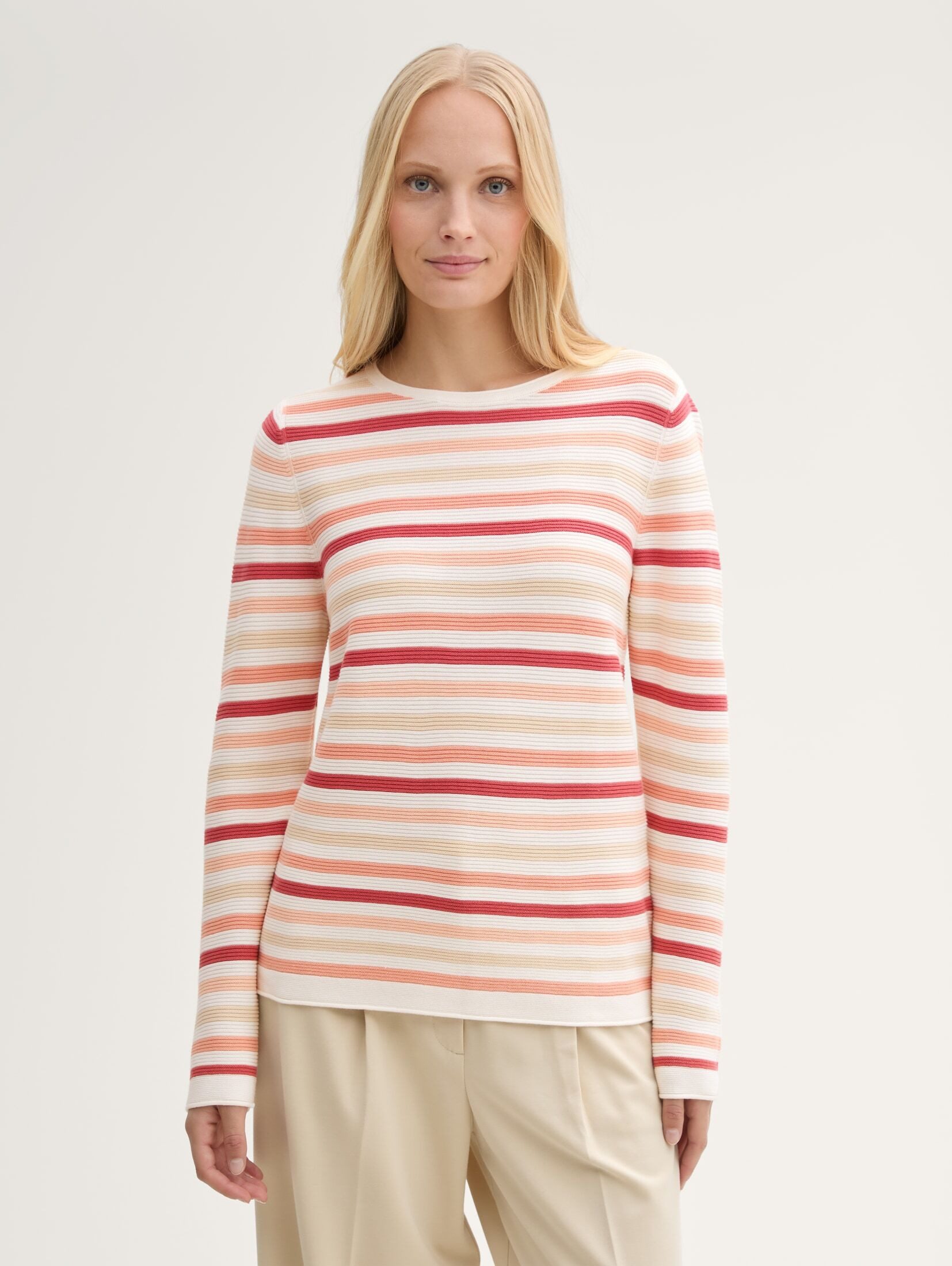 TOM TAILOR Strickpullover Strickpullover aus Bio-Baumwolle günstig online kaufen