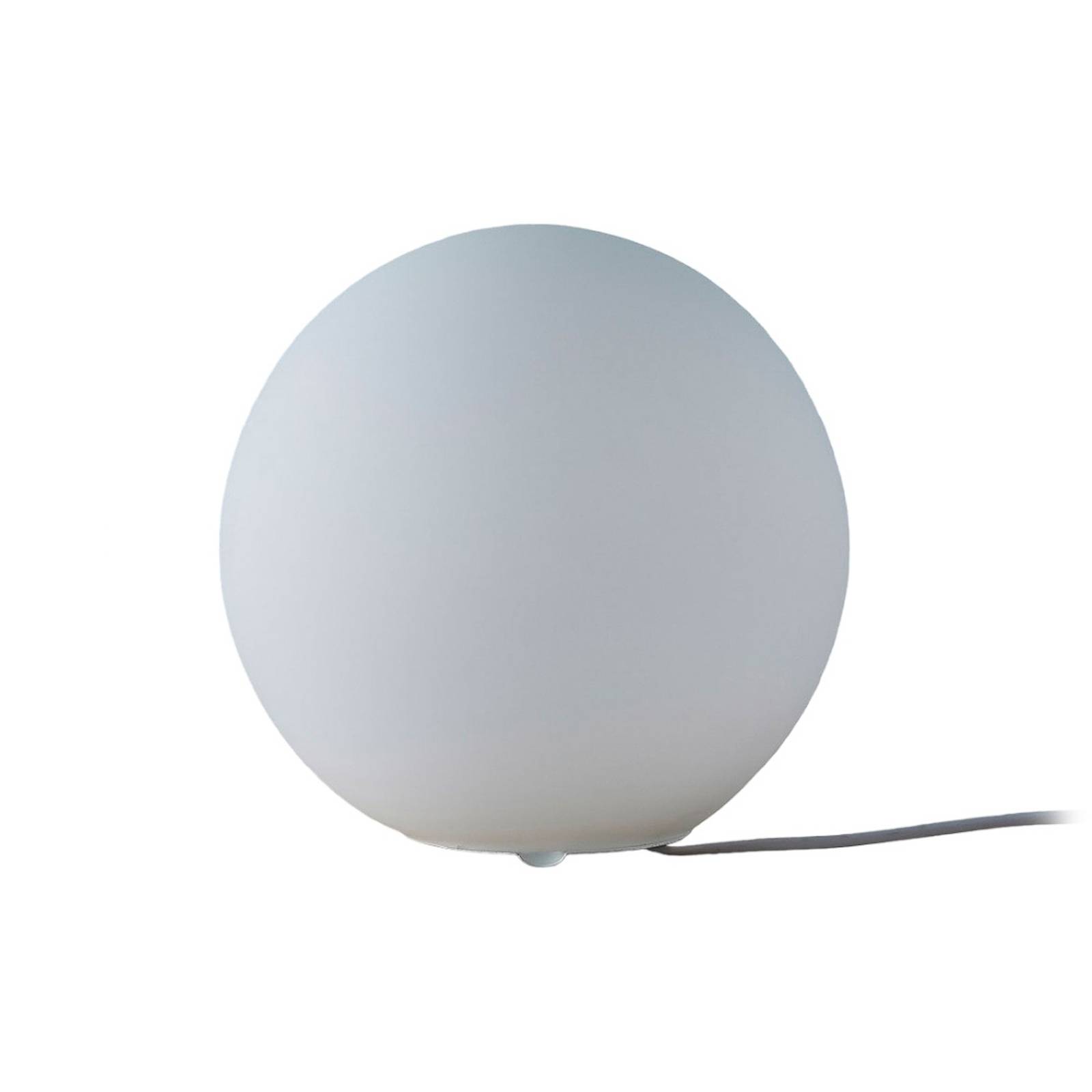 Kugelförmige Glastischlampe Marike, weiß günstig online kaufen