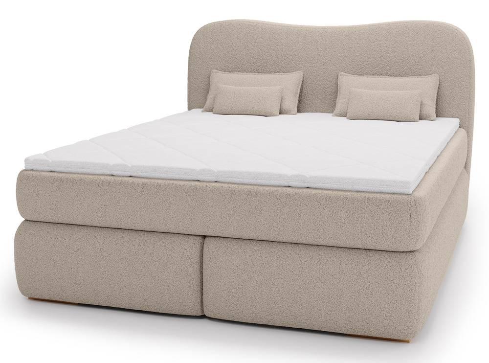 NADUVI Collection | Lavelle Boxspringbett Bouclé mit Stauraum günstig online kaufen