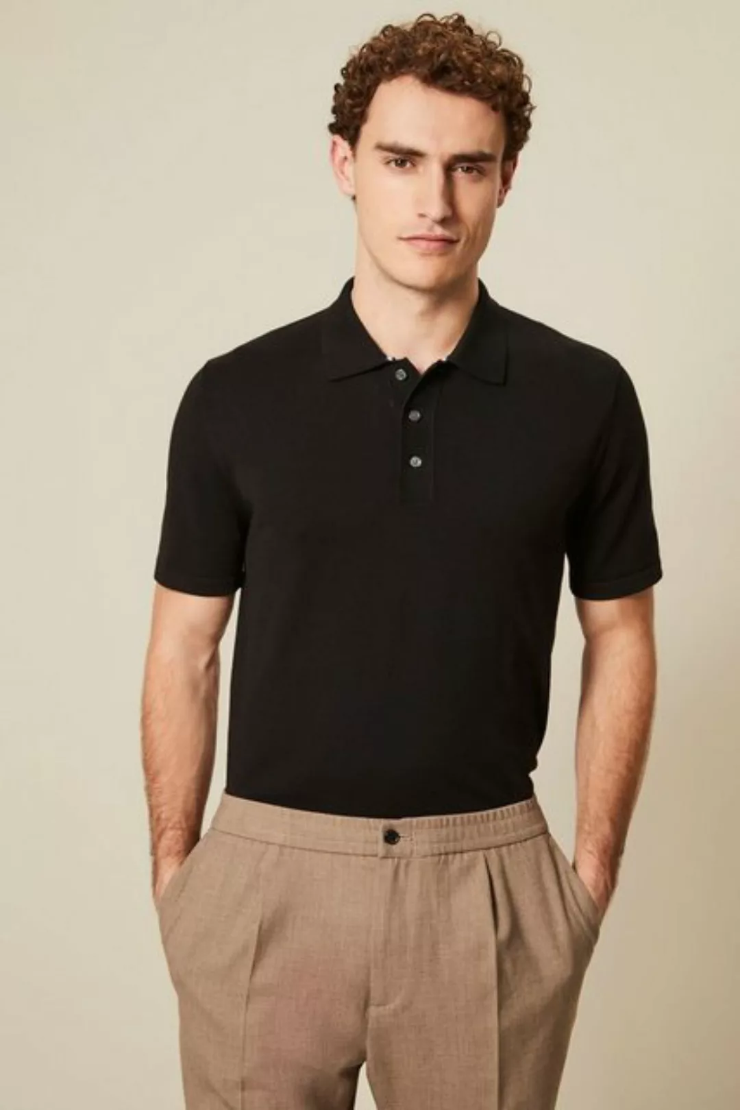 Next Poloshirt Kurzärmeliges Strick-Polohemd, Regular Fit (1-tlg) günstig online kaufen