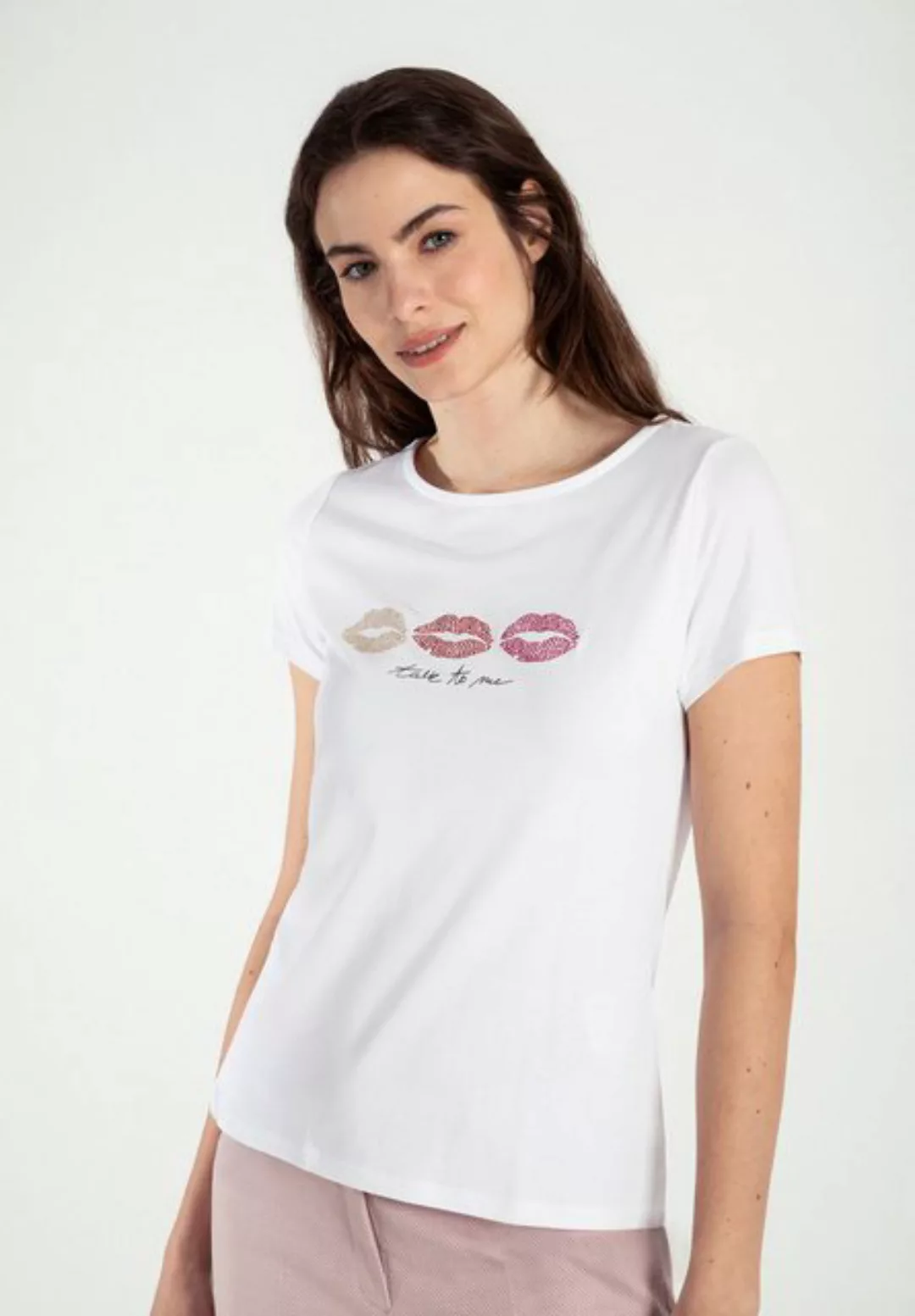 T-Shirt mit Pailletten-Roller, pink, Frühjahrs-Kollektion günstig online kaufen