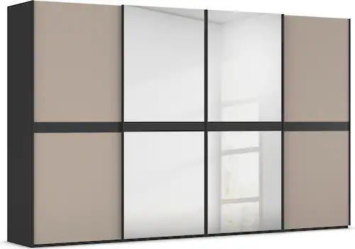 rauch Schwebetürenschrank "Scale-LINE", edle Optik mit Bauchbinde mit Glas/ günstig online kaufen