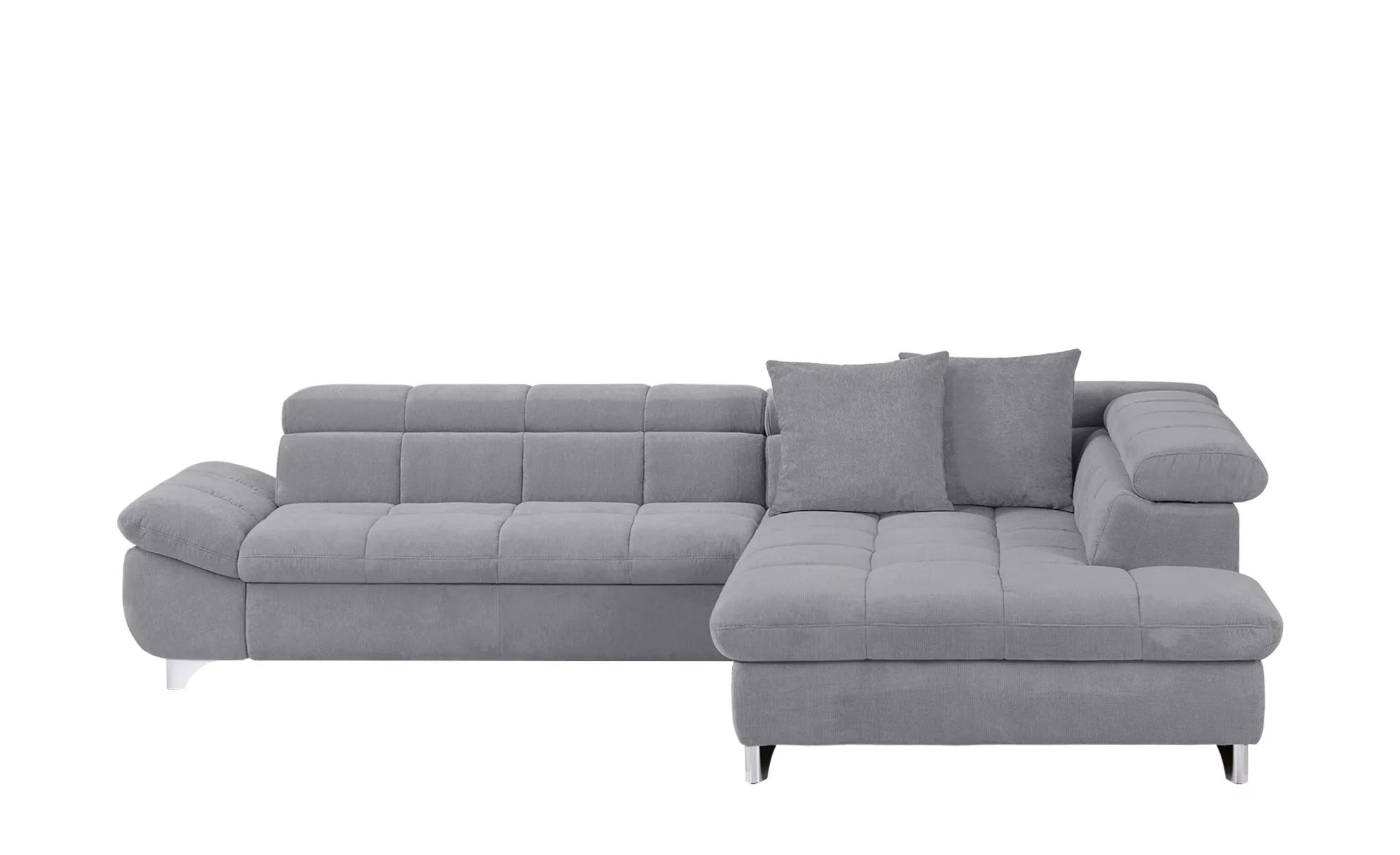 Primo Eckcouch mit Kopfteilverstellung - grau - 79 cm - Polstermöbel > Sofa günstig online kaufen