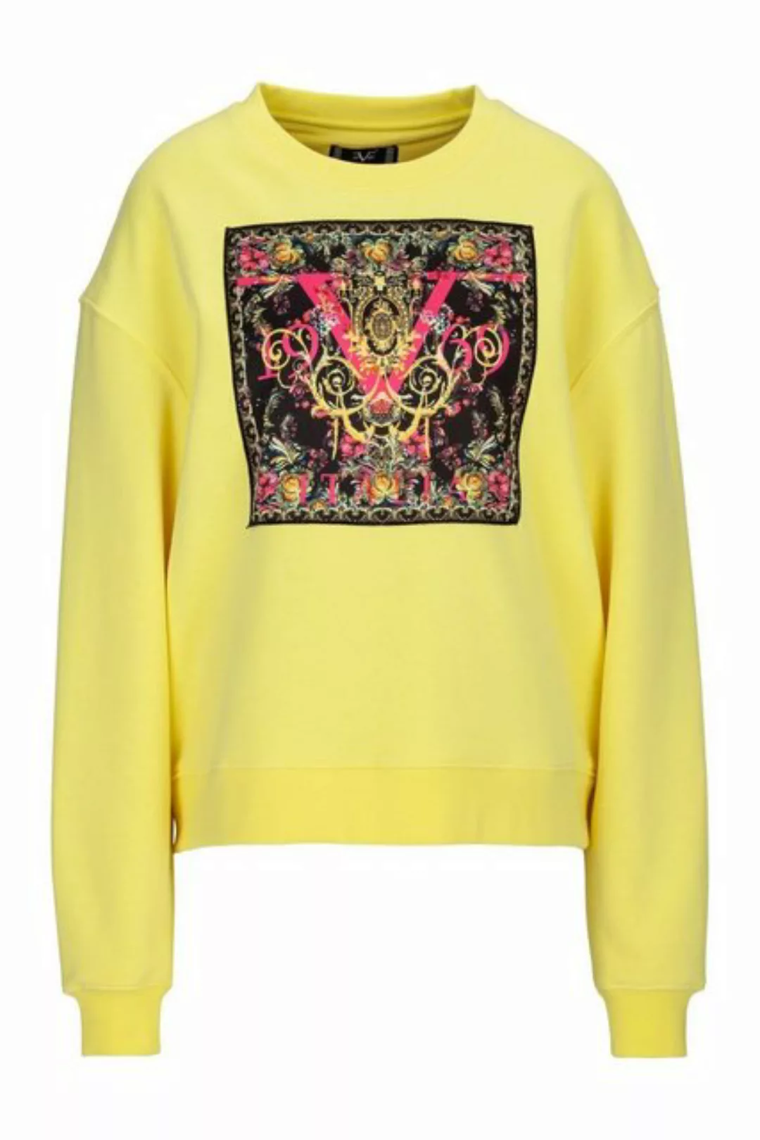 19V69 Italia by Versace Sweatshirt SABA Damen Rundhalspullover mit Barock-P günstig online kaufen