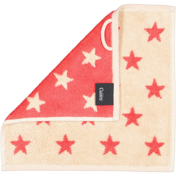 Cawö Handtücher NEW STARS Sterne klein 6261 - Farbe: beige/pink - 32 - Wasc günstig online kaufen
