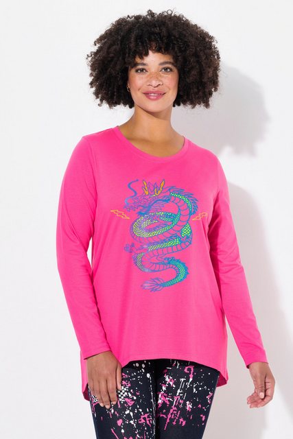 Angel of Style T-Shirt T-Shirt A-Line Drachen-Motiv Langarm günstig online kaufen