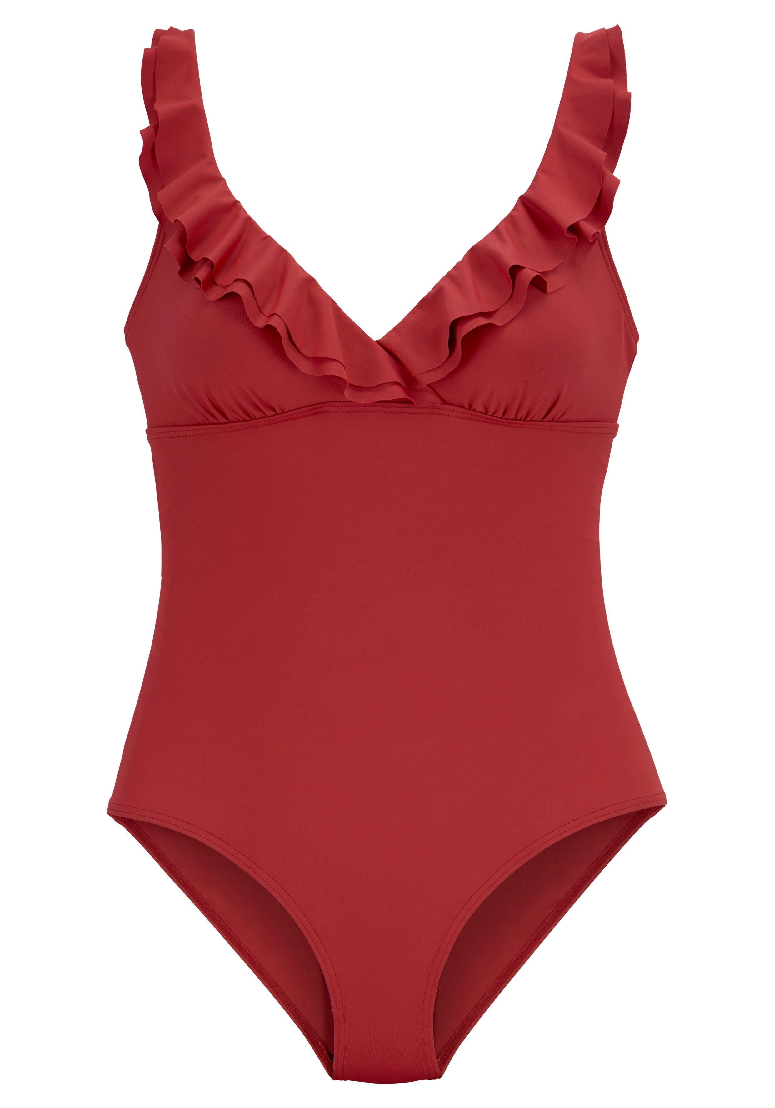 JETTE Badeanzug mit eleganter Rüsche und günstig online kaufen