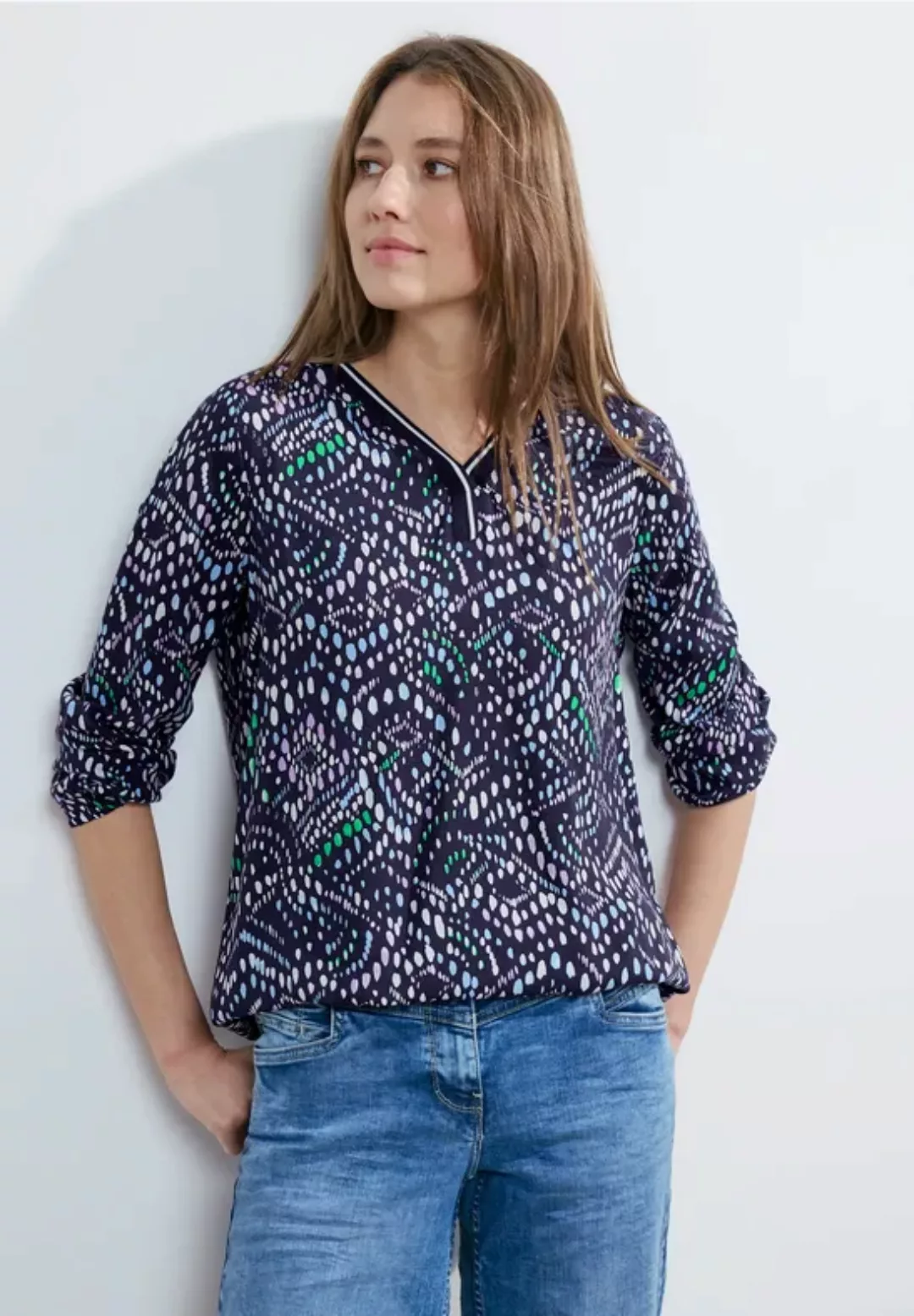 Multicolor Printbluse günstig online kaufen