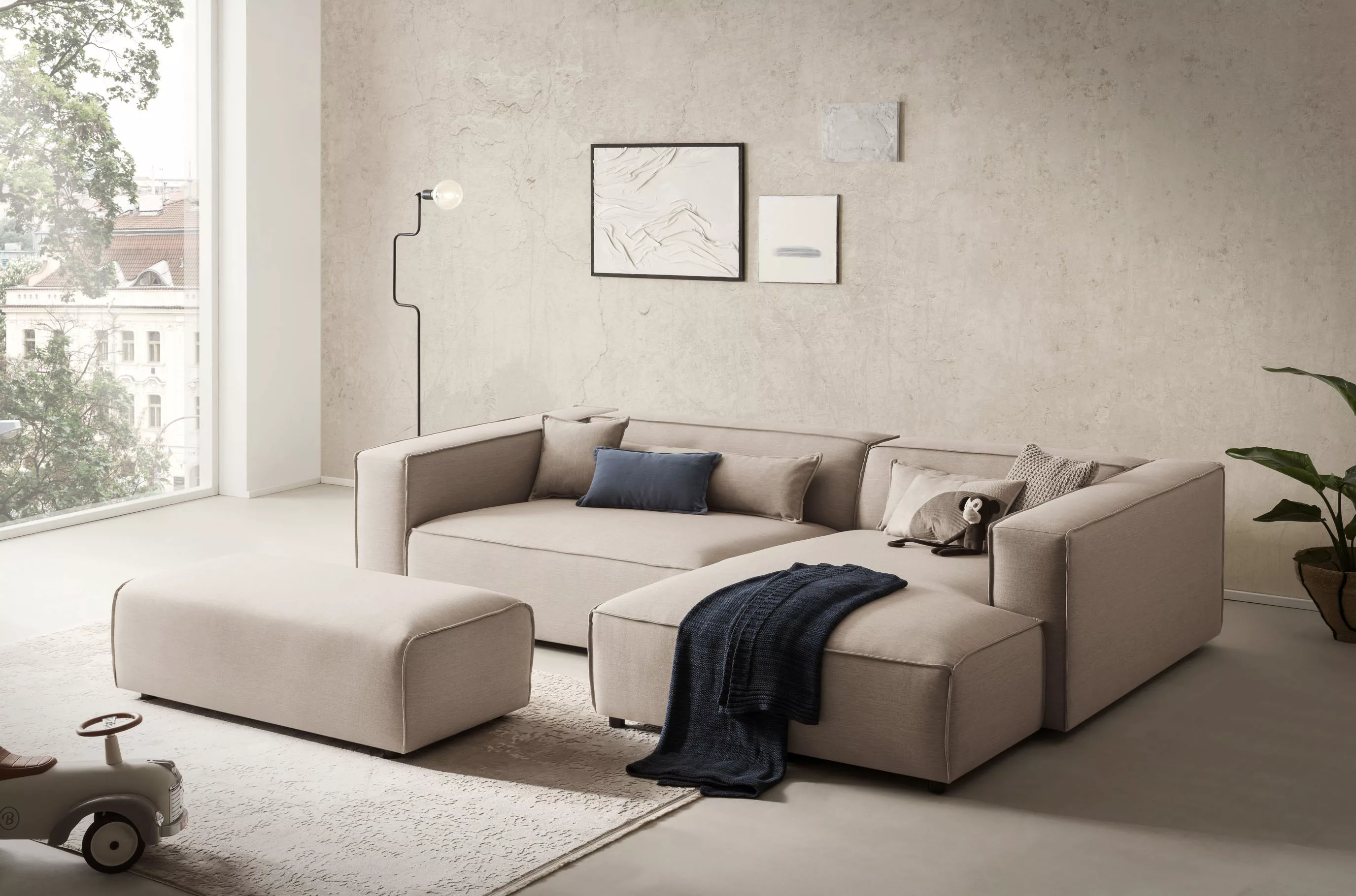 LeGer Home by Lena Gercke Polsterecke "PIARA XXL, L-Form mit Schlaffunktion günstig online kaufen