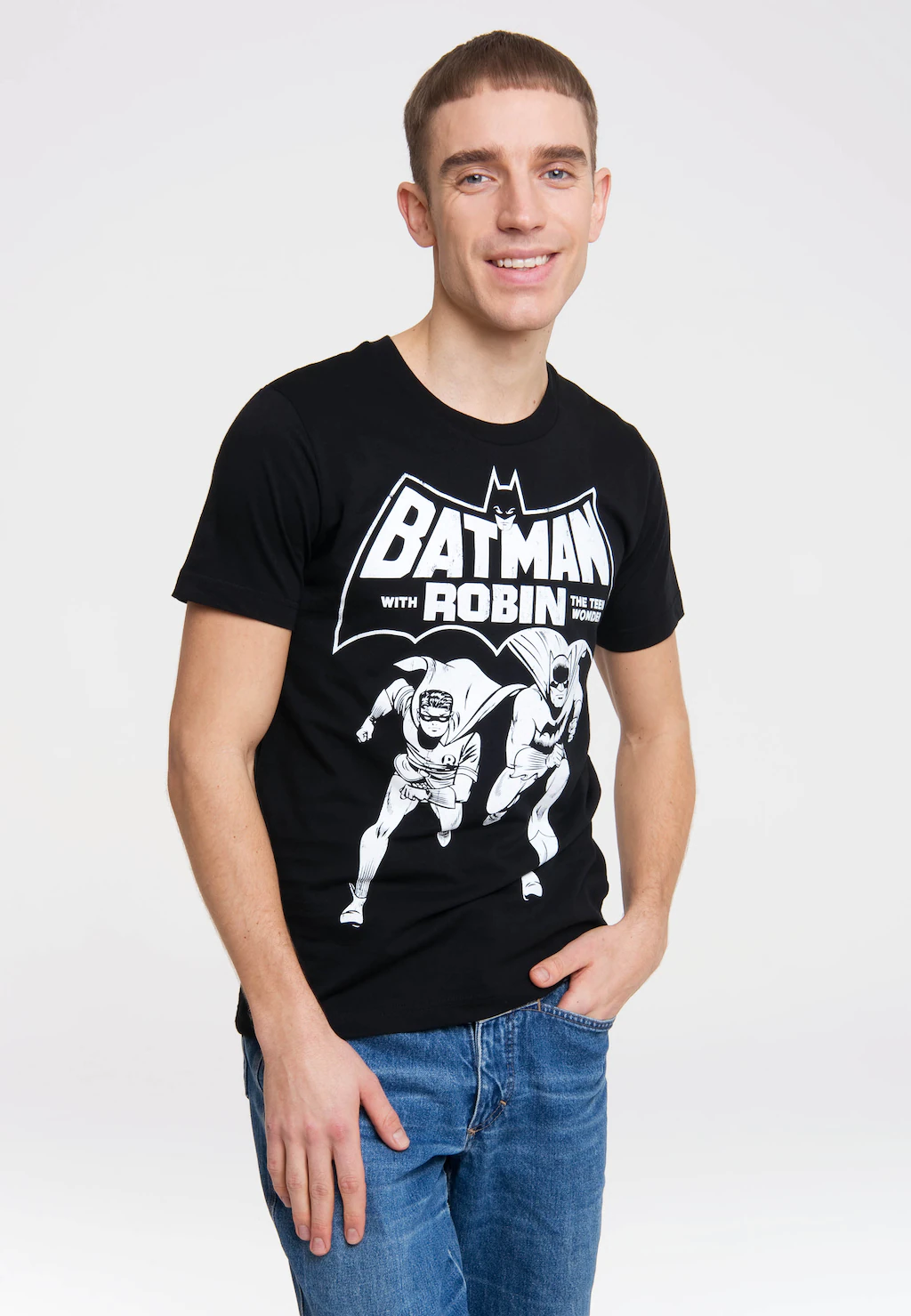 LOGOSHIRT T-Shirt "BATMAN AND ROBIN - THE TEEN WONDER", mit coolem Superhel günstig online kaufen