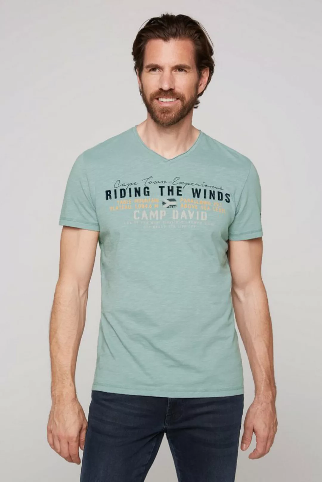 CAMP DAVID T-Shirt T-Shirt PARAGLIDING CAPE TOWN Kurzarmshirt (1-tlg) günstig online kaufen