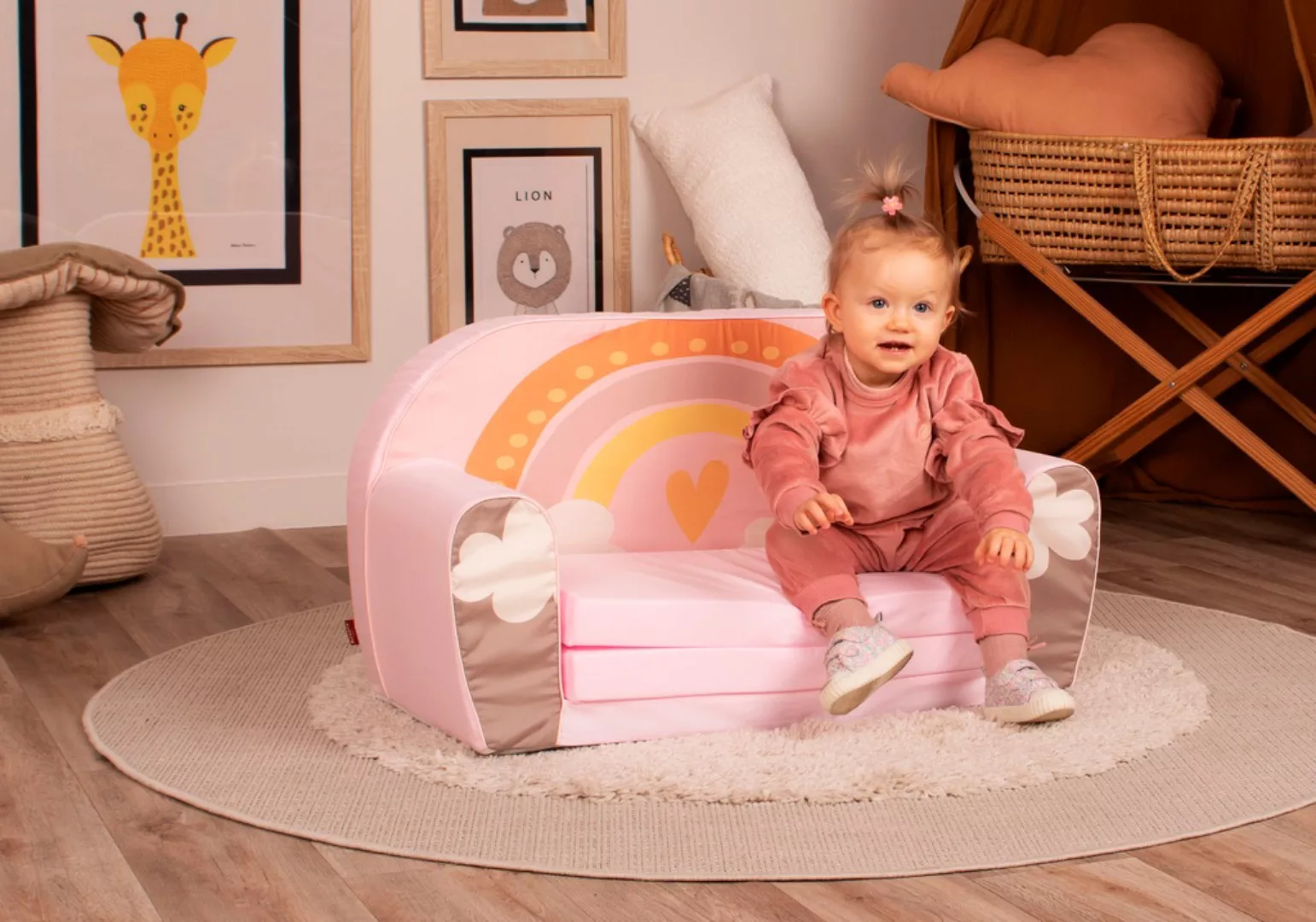 Knorrtoys® Sofa »Regenbogen«, für Kinder; Made in Europe günstig online kaufen