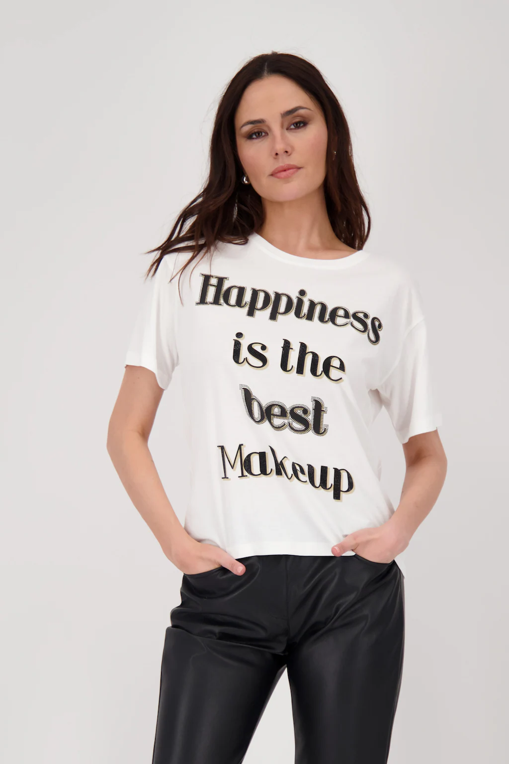 Monari T-Shirt "Shirt Happiness", Mit Rundhalsausschnitt günstig online kaufen