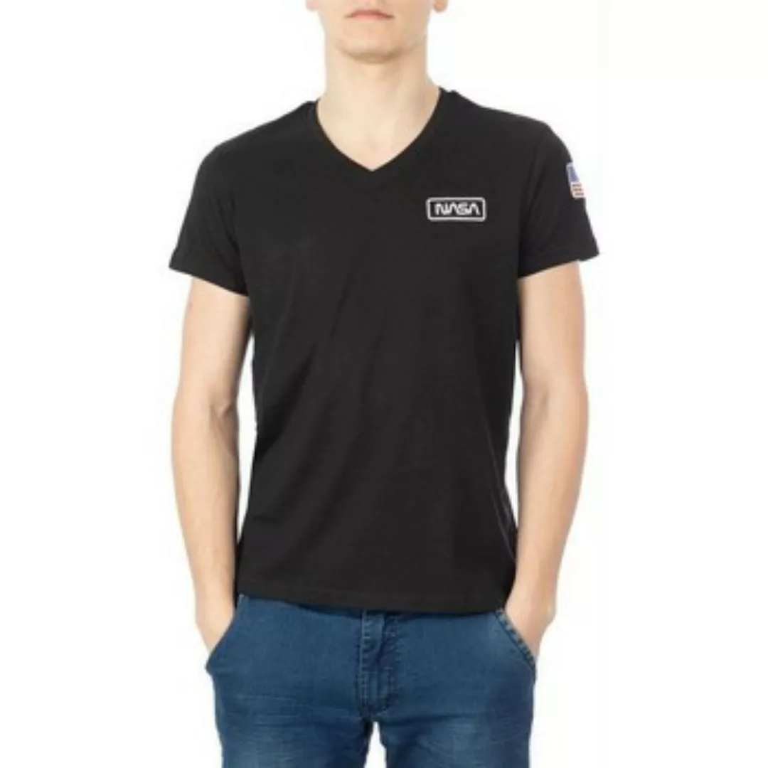 Nasa  T-Shirts & Poloshirts BASIC FLAG V NECK günstig online kaufen