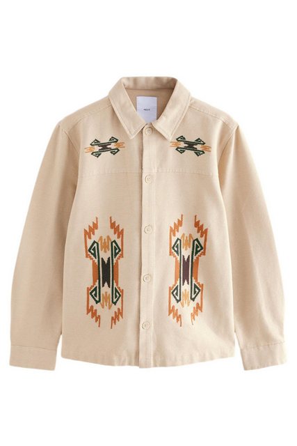 Next Hemdjacke Bestickte Hemdjacke im Navajo-Stil aus Baumwolle (1-St) günstig online kaufen