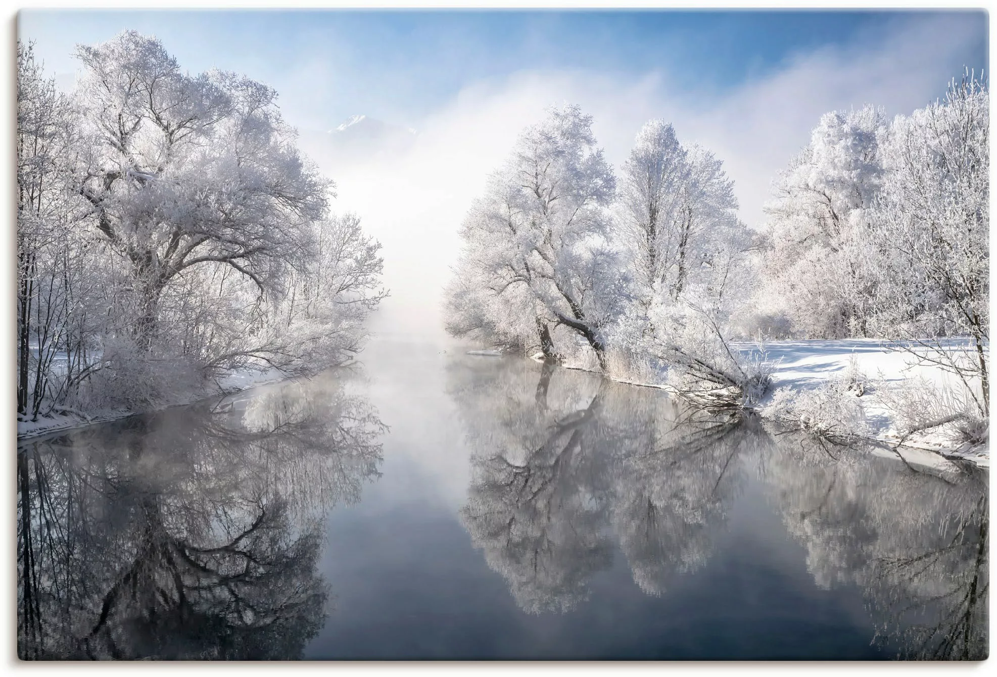 Artland Wandbild "Winter in Oberbayern", Seebilder, (1 St.) günstig online kaufen