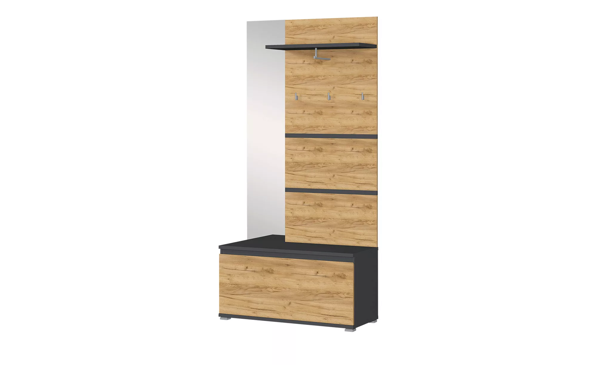 uno Kompaktgarderobe   Lenni ¦ holzfarben ¦ Maße (cm): B: 96 H: 196 T: 40.0 günstig online kaufen