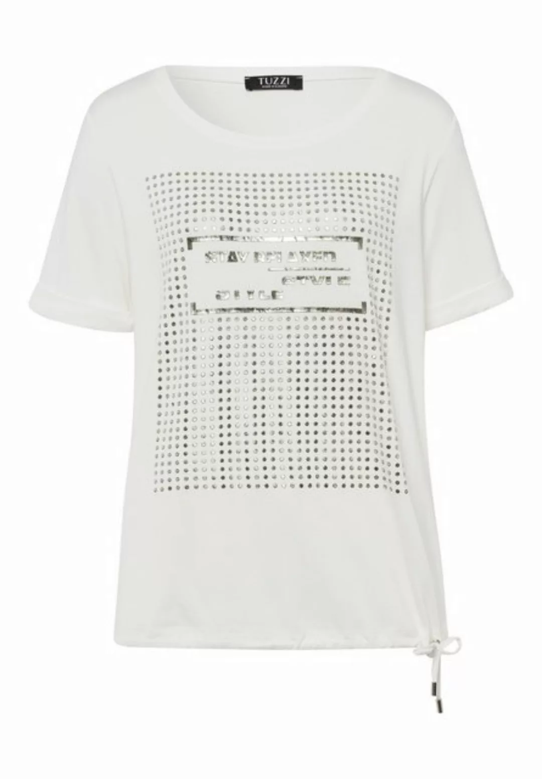 TUZZI Kurzarmshirt mit kurzen Krempelärmeln günstig online kaufen