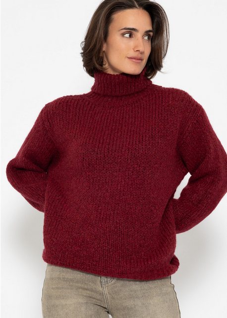 SASSYCLASSY Strickpullover Oversize Pullover Damen mit Rollkragen Rollkrage günstig online kaufen