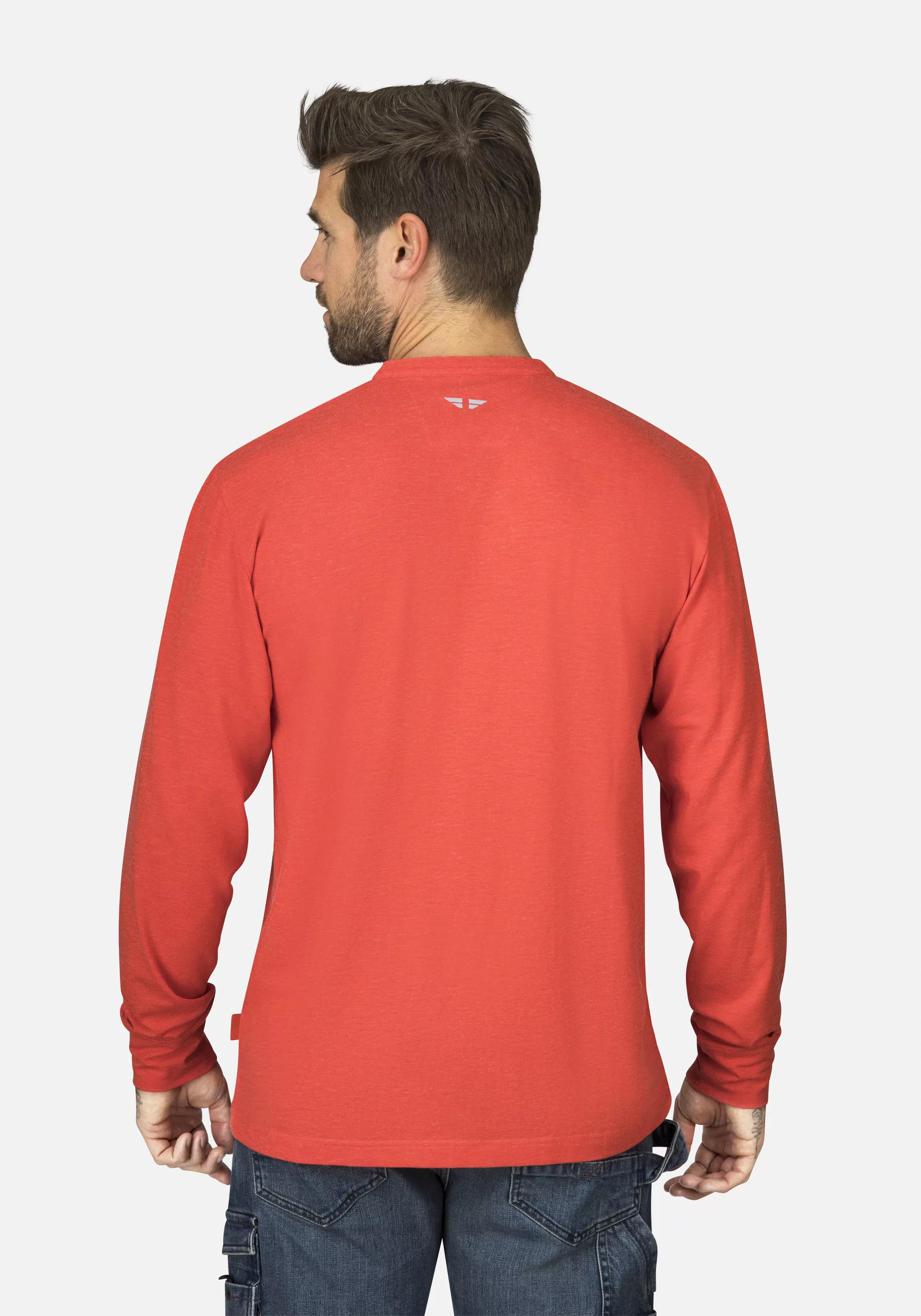 HERO by John Medoox Businessshirt "HANO Workwear Longsleeve Henley-Shirt", günstig online kaufen
