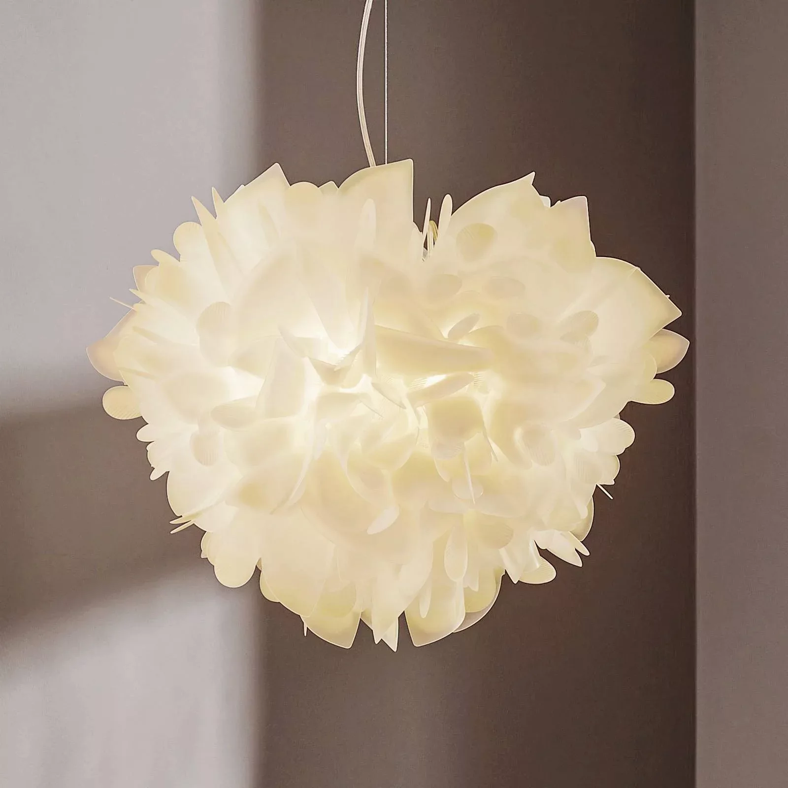 Slamp Veli Foliage Hängelampe weiß-transp. Ø 55cm günstig online kaufen