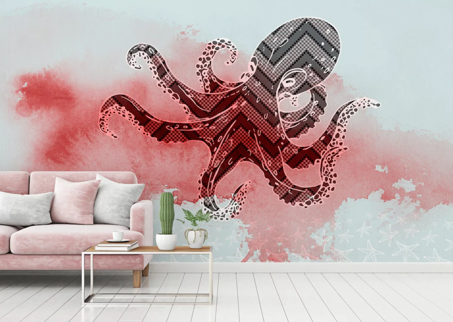 Architects Paper Fototapete »Atelier 47 Octopus Design 3«, Farbverlauf günstig online kaufen