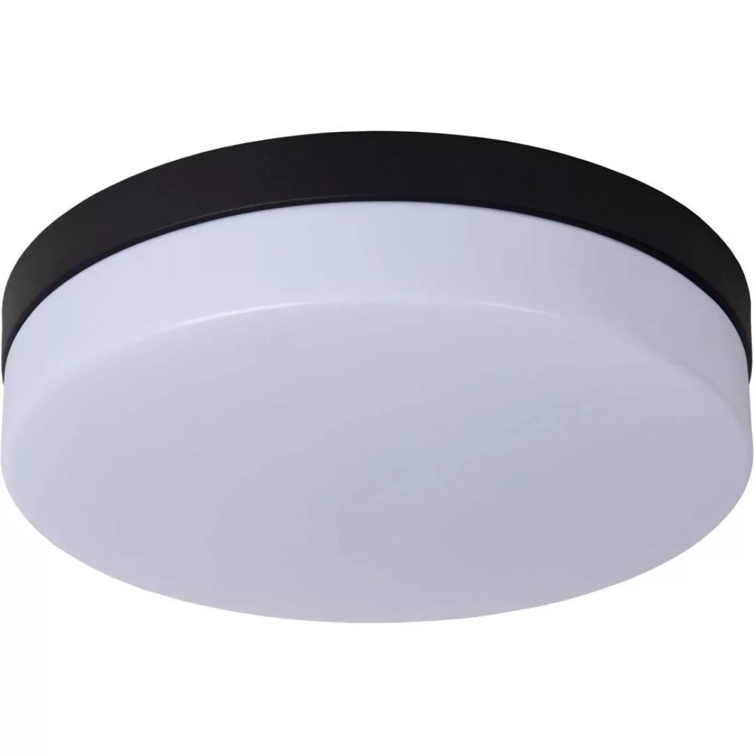 LED Deckenleuchte Biskit in Schwarz 18W 1150lm IP44 280mm günstig online kaufen