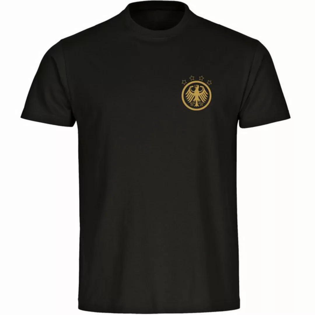 multifanshop T-Shirt Herren Deutschland - Adler Retro Gold - Männer günstig online kaufen