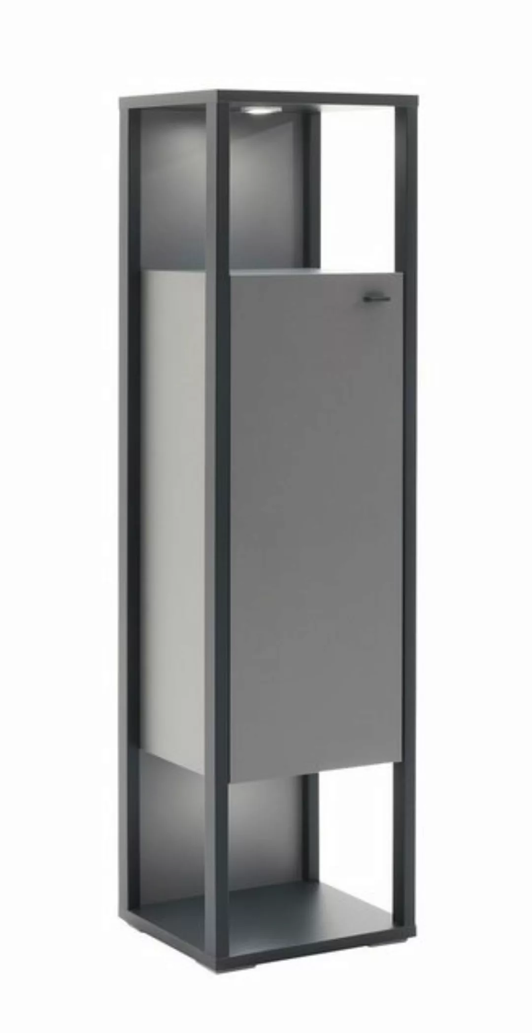 MCA furniture Vitrine Highboard Luxor groß, Royal Grey / anthrazit, LED Bel günstig online kaufen