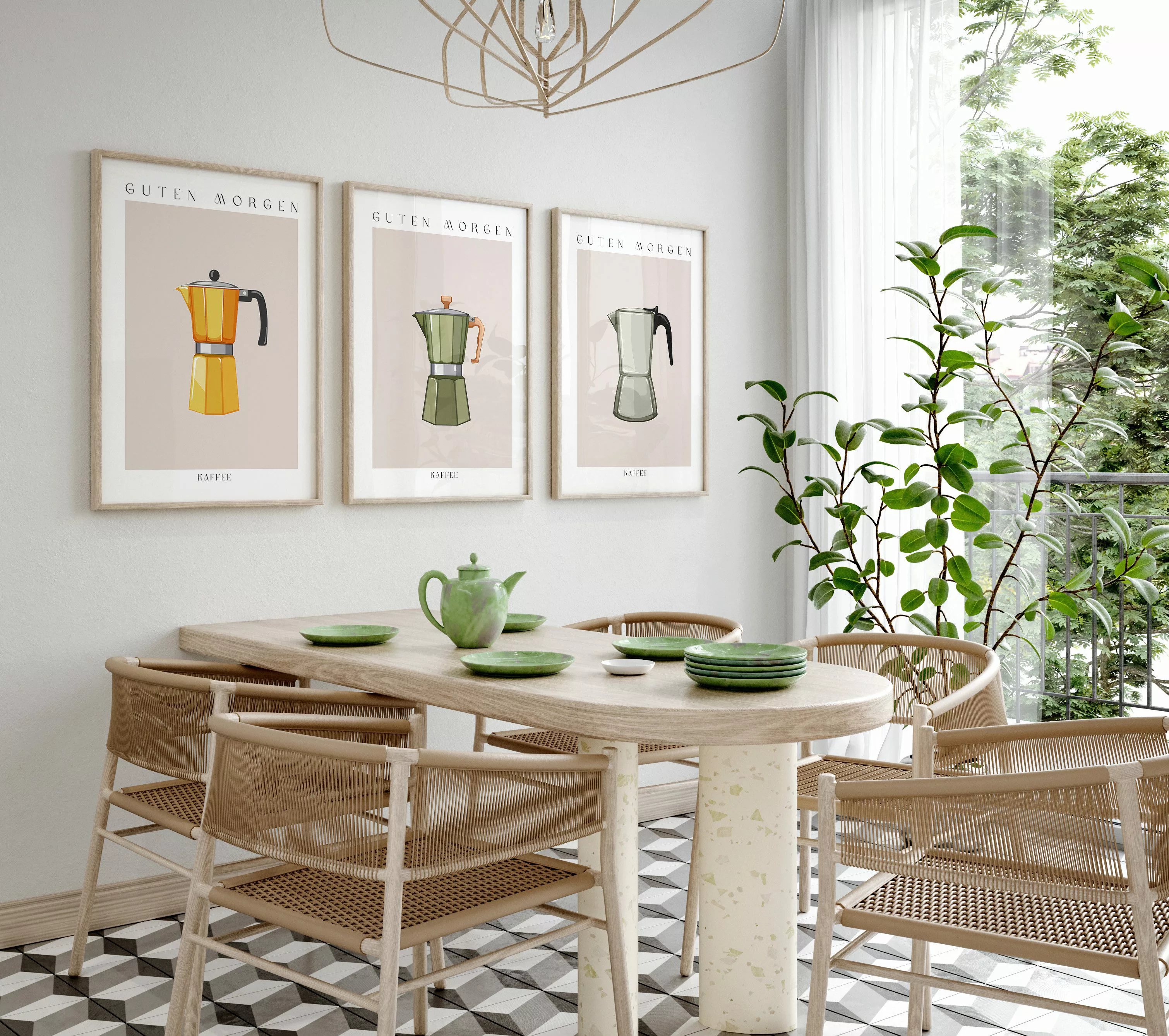 JUSTGOODMOOD Poster Premium ® Guten Morgen günstig online kaufen