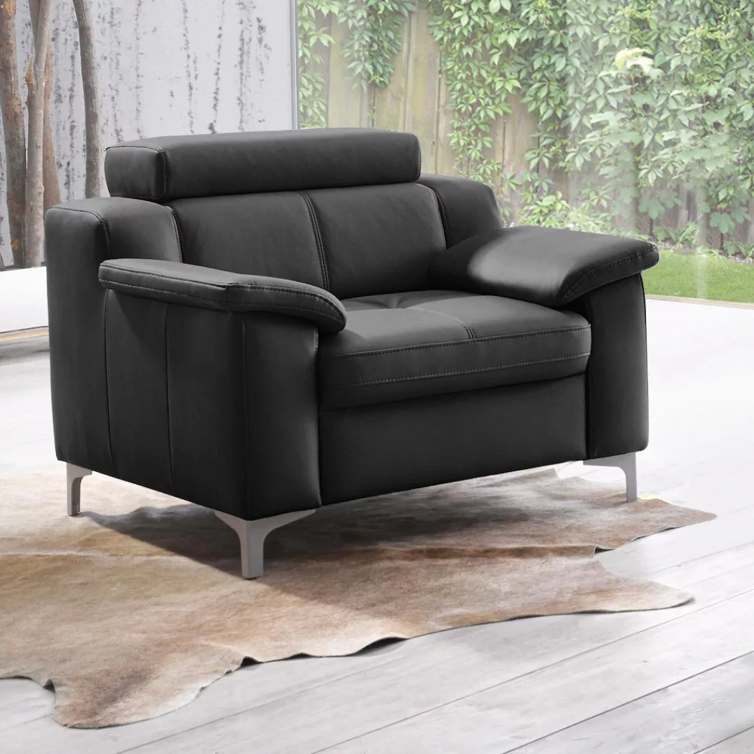 exxpo - sofa fashion Sessel "Florenz, Loungesessel, Relaxsessel mit hohem S günstig online kaufen