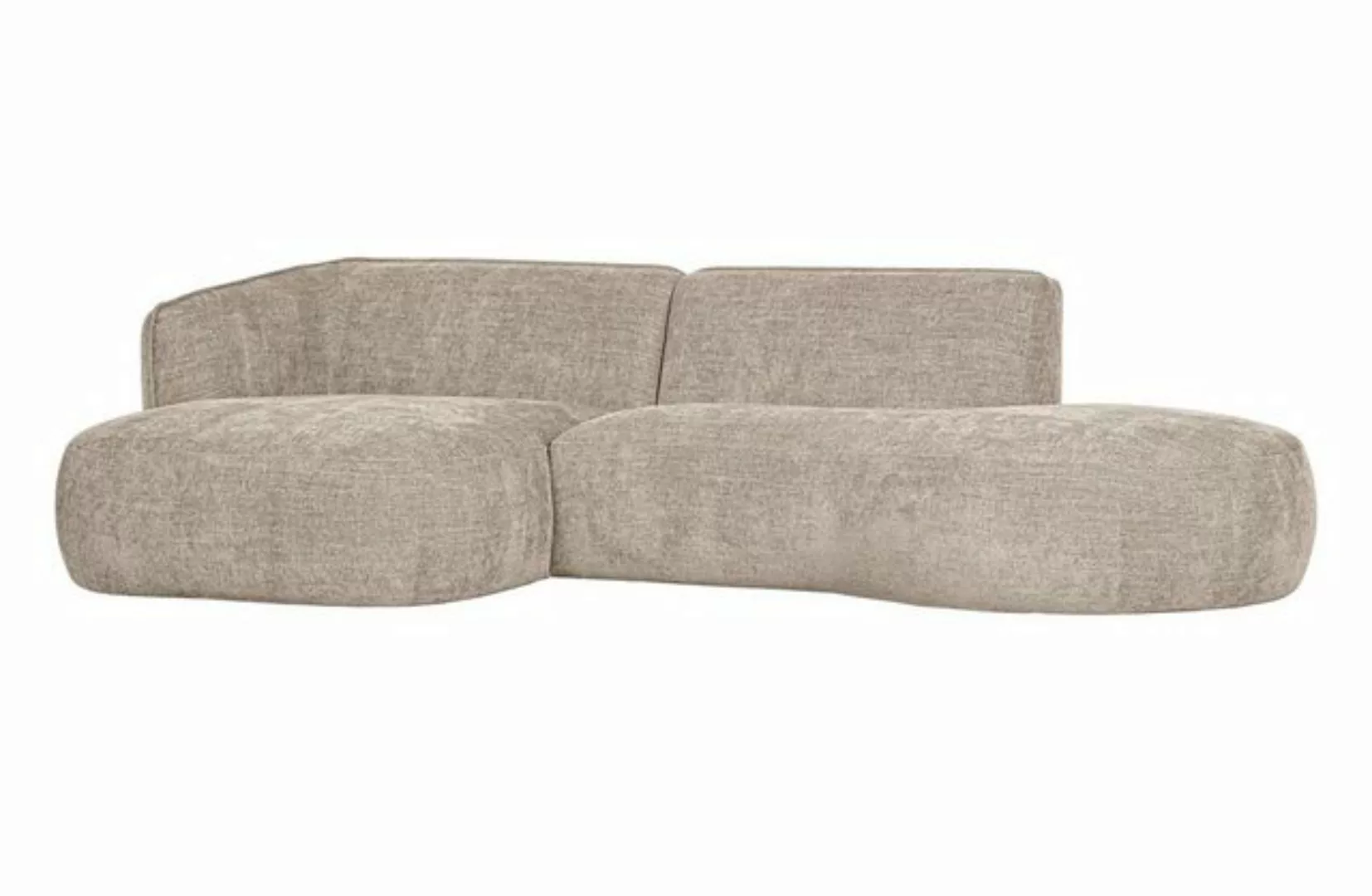 WOOOD Ecksofa Lounge Sofa Polly links - Stoff Sand, freistellbar günstig online kaufen