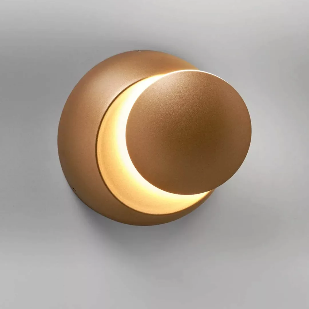 LED Wandleuchte Moon in Gold 5W 350lm günstig online kaufen